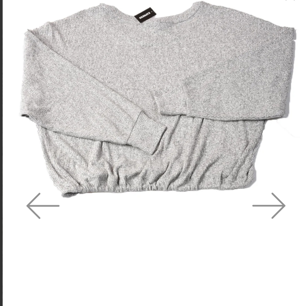 Express Cropped Sweater Size Medium - Picture 4 of 6